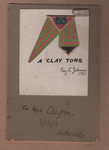 Clay tong by Richard C
